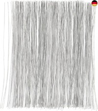 100 Stück Blumendraht | 40 cm weiße Blumendrahtstäbe | Floristikbedarf | Bl