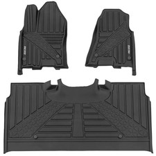 Rough Country Flex-Fit Floor Mats for Ram 1500 2025-2026 Crew Cab - Front ...