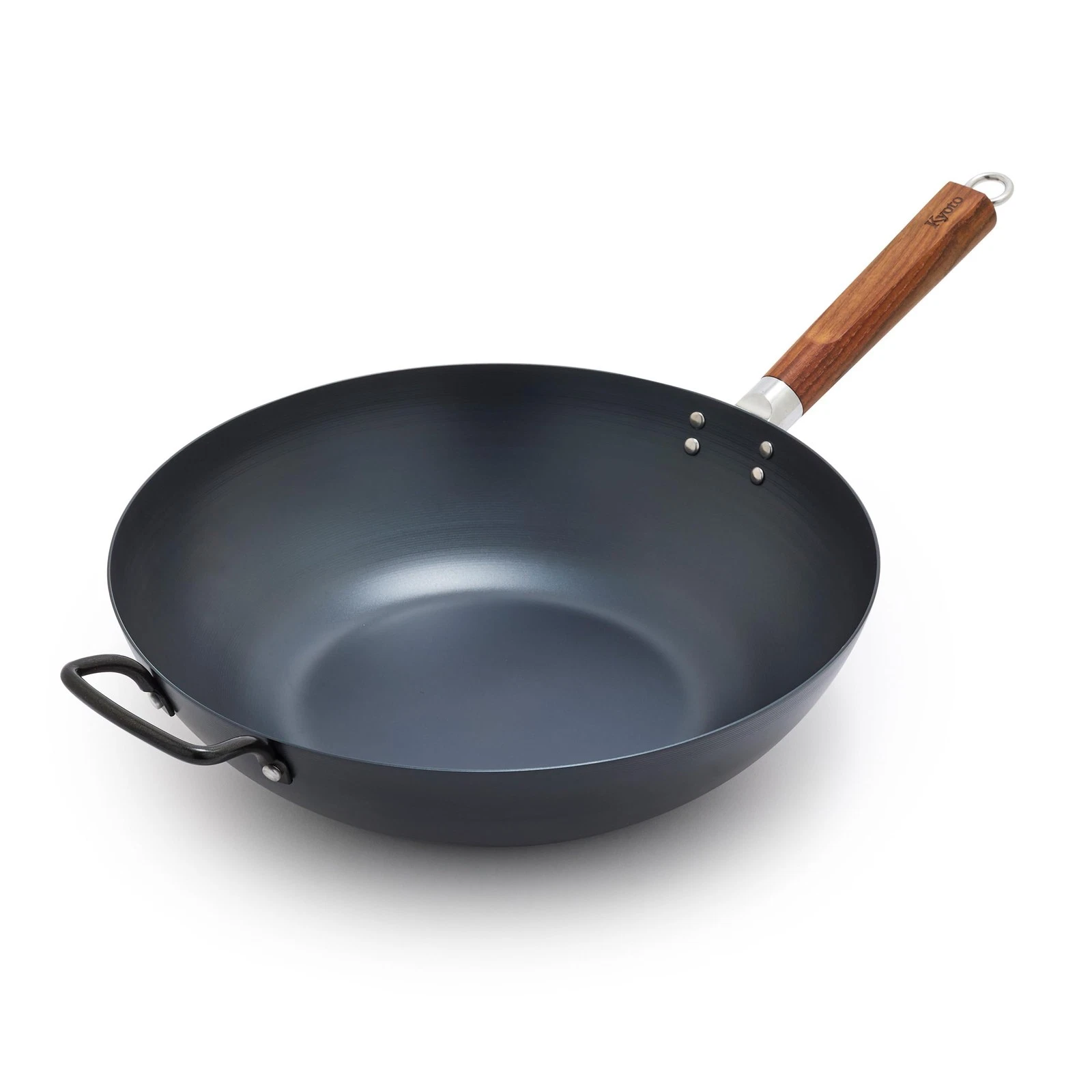 GreenPan Carbon Steel Wok 14”, Flat Bottom, Durable Stir-Fry - Scratch & Dent