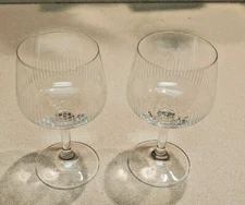 Schott Zwiesel Crystal Stemmed Lower Ribbed Design Cocktail Glass Set Marked Z