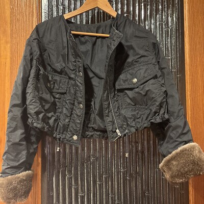 Vintage, JOOP! Women s Leather Long Sleeve  Jacket Brown Size S
