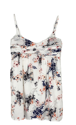 Envie De Fraise Womens White Floral Sleeveless Maternity Top Size 8 D2