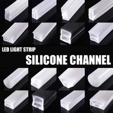Silicone LED Channel System Cuttable Flexible Bendable DIY For LED Light Strip