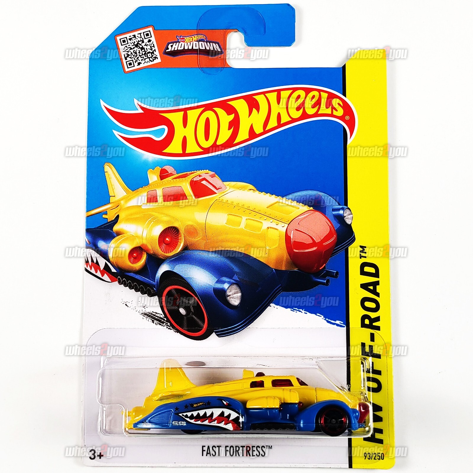 FAST FORTRESS #93 yellow/blue - HW Off Road - Sky Show - 2015 Hot Wheels 1:64