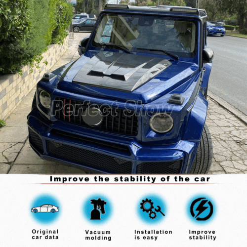 Carbon Frontspoiler Dachspoiler Lippe Passt für Mercedes W464 W463 G550 G63 - Bild 2 von 13