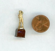 Miniature Dollhouse Mens Golf Trophy ISL 441-3