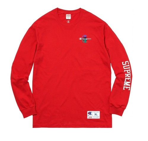 Supreme Champion Stacked C L/S Tee