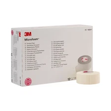 3M Microfoam Elastic Foam Medical Surgical Tape 1528-1 1" X 5.5 Yds 12 Rolls