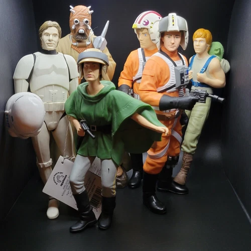 6 Vintage Star Wars 8" - 10" Vinyl Figures 1995 & 1996 Applause