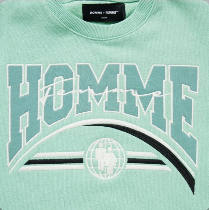 Home Femme Global Logo Crewneck Embroidered Sz 2XL. Sold Out! image 3