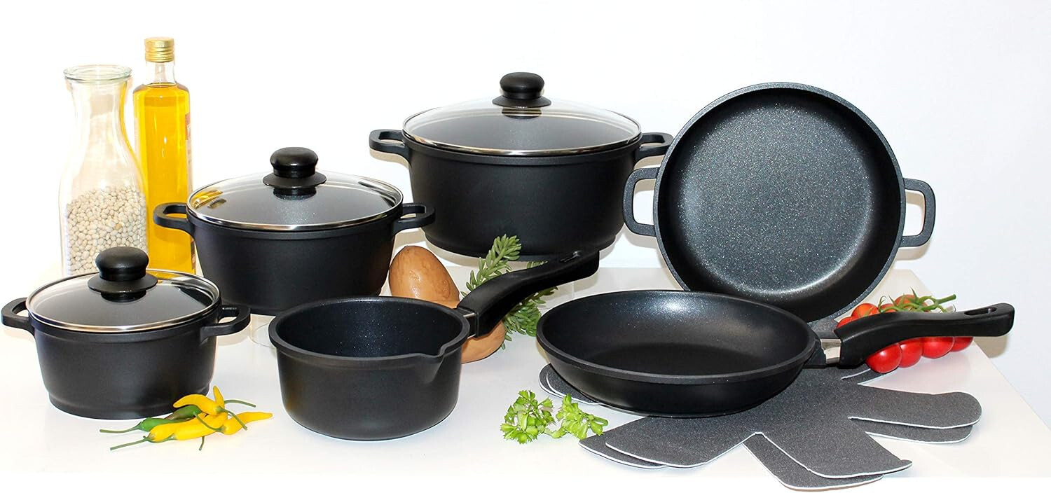 ELO Topfset 10 teilig - Antihaftbeschichtung - Aluguss