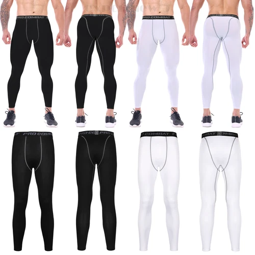 Herren Kompressions Leggings Hose Trousers Fitness Baskerball Jogginghose HEISS - Bild 11 von 24