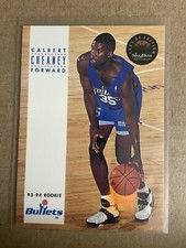 1993-94 SkyBox Premium Bullets Basketball Card #191 Calbert Cheaney Rookie