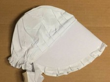 White Bonnet Prairie Civil War Amish Medium Size New