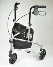 Lightweight Tri Walker Three Wheeled Walking Aid Mobility Walker -Blue or Silver