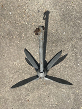 Galvanized 5 lb 2.3Kg Folding Boat Anchor Grapnel Hook Collapsible 13"