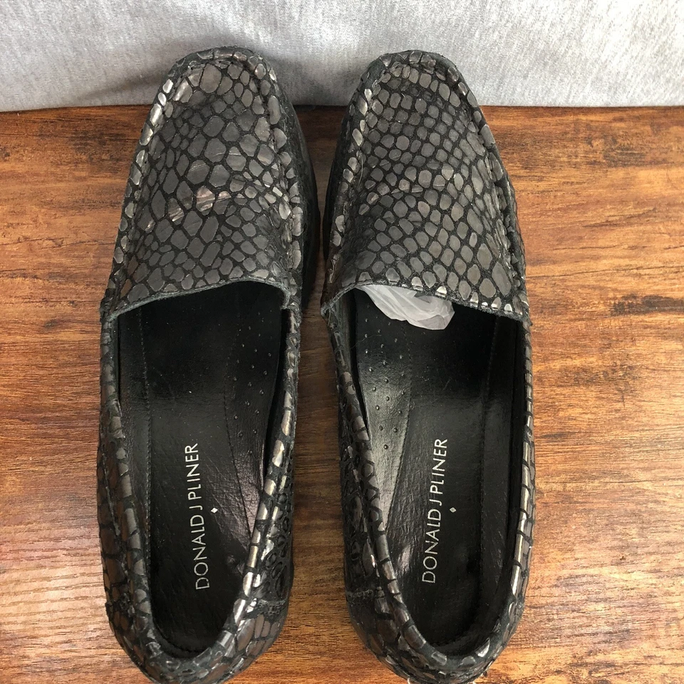 Zapatos Donald J. Pliner Rio para mujer talla 9 M cocodrilo en relieve suela con lengüeta Foto 4 de 4