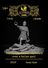 ALTORES STUDIO Republican Roman Legionary and Gaul 60 mm Resin