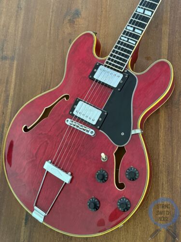 Greco SA-550, 1974, Cherry Red, ES335 style, Original Hard Case
