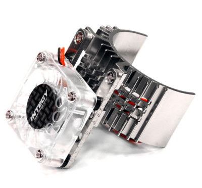 Integy Motor Heatsink Fan Traxxas Stampede Rustler Bandit Slash XL-5 (Silver)