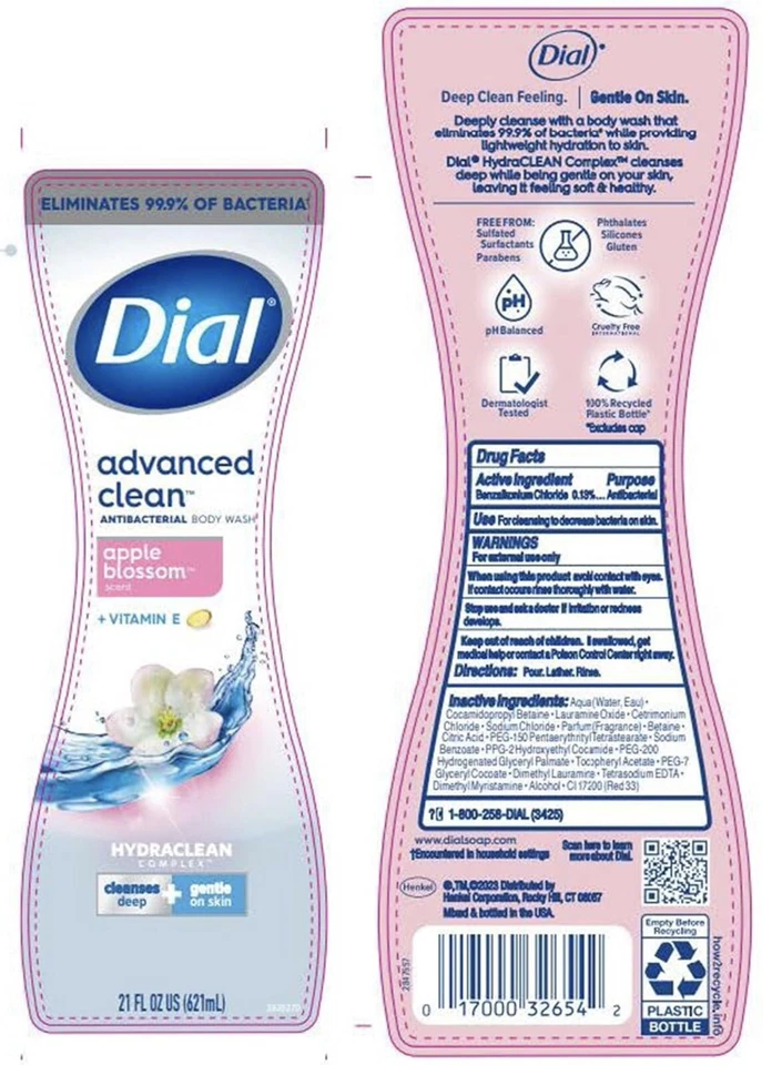 6 Dial Body Wash Apple Blossom Scent, Hydrating and Moisturizing Deep...16 Oz - Image 2 of 2