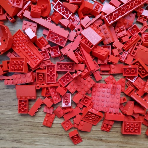 1 lb 7 oz RED bricks plates pieces random star wars mixed lot city LEGO - Picture 5 of 10