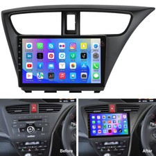 9" Android 15 Car Stereo Radio 2+64GB GPS Wifi For 12-17 Honda Civic Hatchback