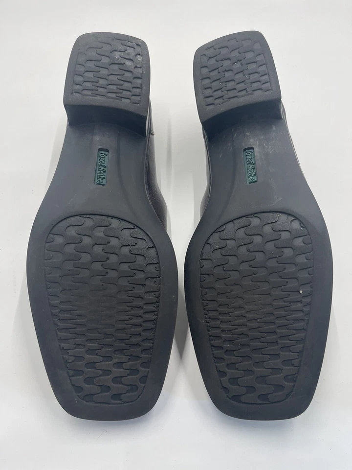 Josef Seibel Womens Leather Loafer Block Heel Chestnut Brown Sz 41 US 10 - Image 4 of 4