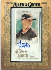 2020 Topps Allen & Ginter ZACH PLESAC Framed Mini Auto #MA-ZP INDIANS
