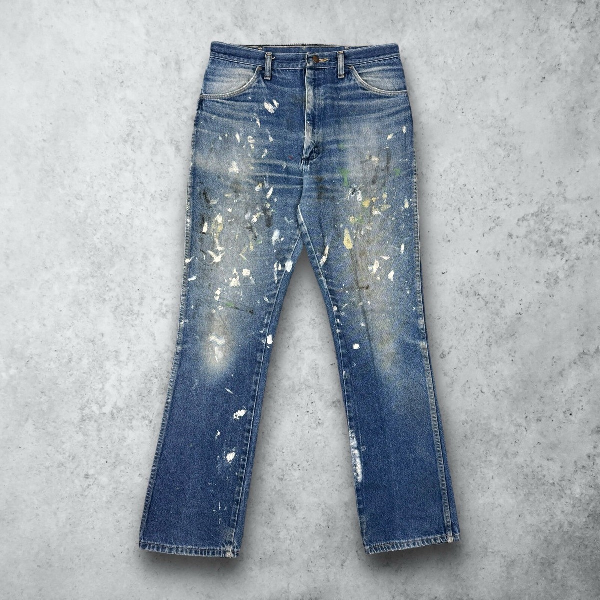 パンツ 90s RUSTLER denim pants(dead stock) Vintage 90s Rustler Denim Jeans Mens 33x30 Blue Regular Fit