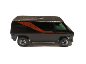 black van with red stripe