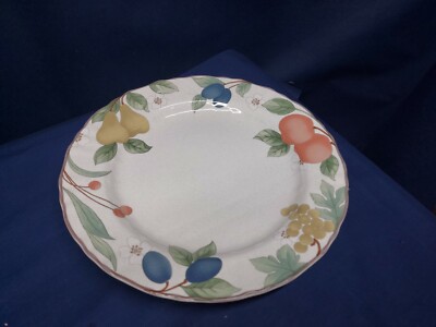 Vintage Mikasa Stoneware ''Fruit Panorama'' Round Serving Platter Retired EUC 