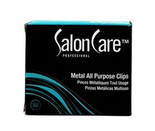 Salon Care Metal All Purpose Clips 80 Pack