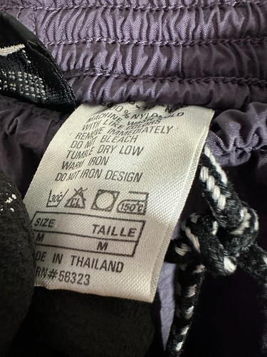 Nike Womens Vintage Styled Windbreaker Nylon Pants Purple/Red Size Medium - Picture 7 of 7