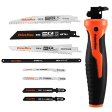 Valuemax 8-In-1 Hand Saw Quick-Change Blades CRV & Bimetal Blade Drywall/Jab Saw
