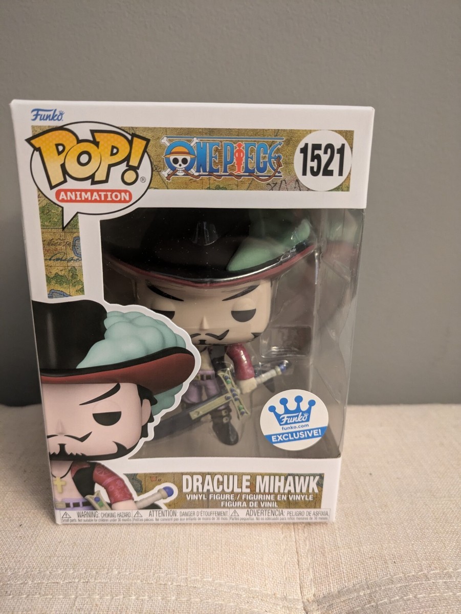 Funko Pop! One Piece – Dracule Mihawk 1521 – Figurine Vinyle 10,9 Cm Avec Protection Anti-Pop – Exclusivité – Dès 4 Ans