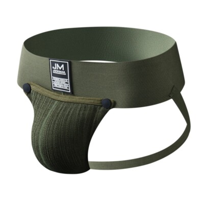 Mens Removable Pouch Jockstrap Deep Waist Jock Strap Underwear Brief New