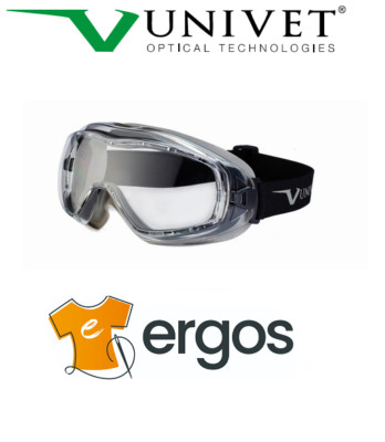UNIVET OCCHIALI MASCHERINA per Protezione Occhi Antiappannamento