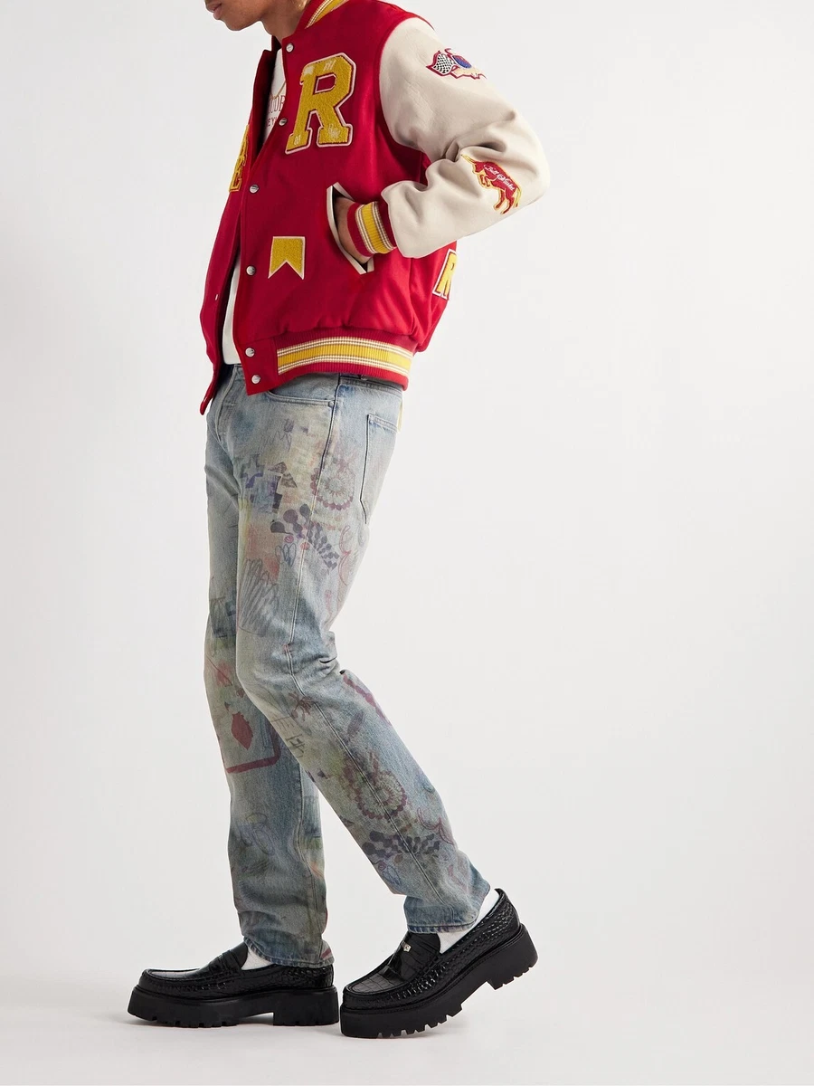 Bull Market Varsity Jacket XS / Red/Creme
