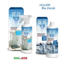 DT33 500 ML +DF50 500 ML - Trattamento Anticalcare e Antigoccia BOX DOCCIA 