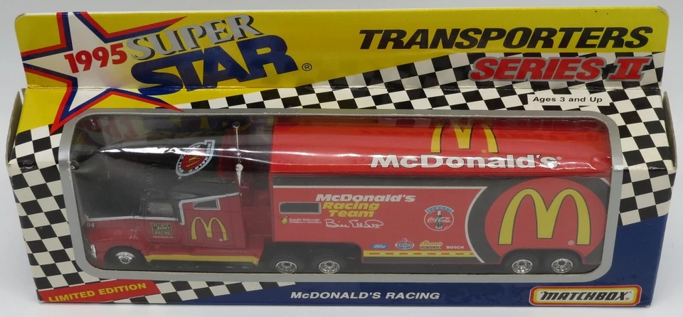 1995 Super Star Transporters series II McDonald's racing team die cast car - Image 2 of 4