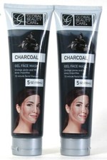 2 Count Global Beauty Care 5 Oz Charcoal Unclog Pores  Impurities Gel Face Mask