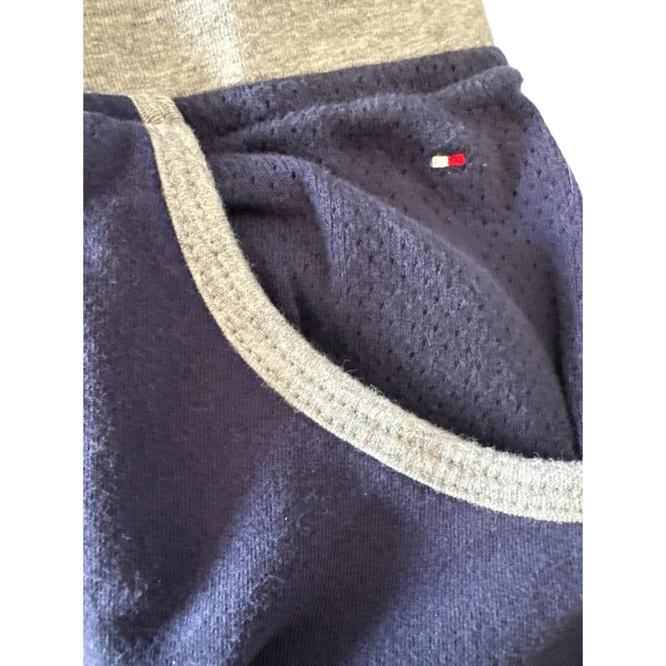 Tommy Hilfiger женщин размер XL синий серый эластичный галстук талии карманы сна брюки - Изображение 3 из 4