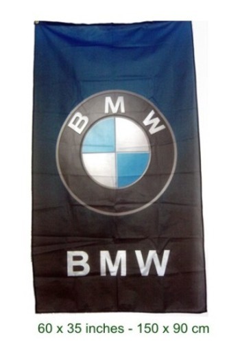 New Bmw Logo Flag Blue To Black Banner Vertical Power 3X5 Feet M5 M6 M3 (6193932846373)
