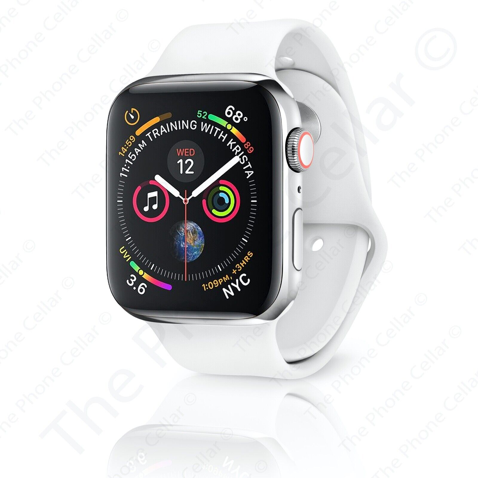 Apple Watch Series 4 44mm Stainless Steel Silver WiFi Bluetooth GPS  Cellular LTE