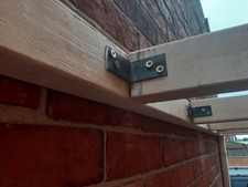8x STRONG STURDY 30mm x 50mm x 3mm RIGHT ANGLE BRACKETS Joist Support for Timber