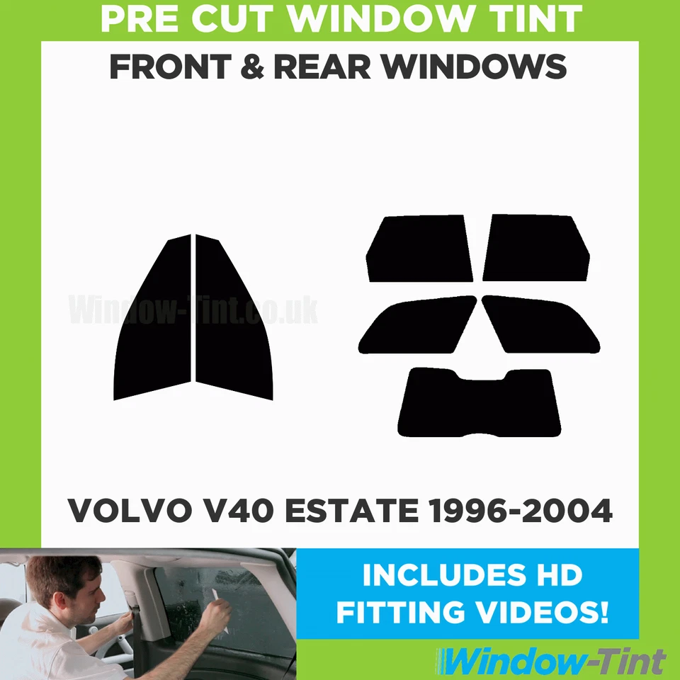Kit completo de tinte de ventana precortado para Volvo V40 Estate 1996-04 película de película delantera y trasera Foto 2 de 4
