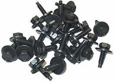 100 Spin Lock Body Bolt 1/4" 20 x 7/8" Black Plated 3/4 Washer Race Car