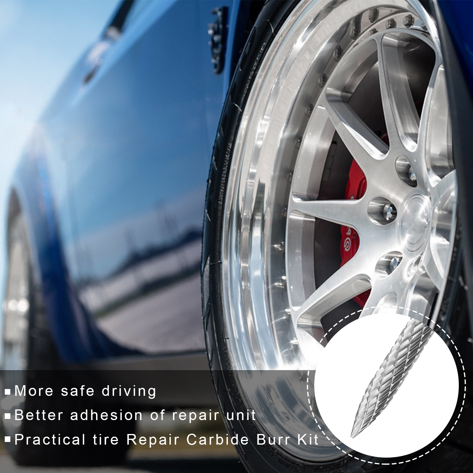 Tire Repair Carbide Burr Drill Bit 3mm 4.5mm 6mm Cutter Tyre Patch Plug Tool Kit eBay