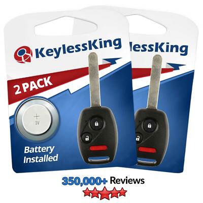 Replacement Fit Honda Pilot 2005 2006 2007 2008 Remote Car Keyless Key Fob Pair